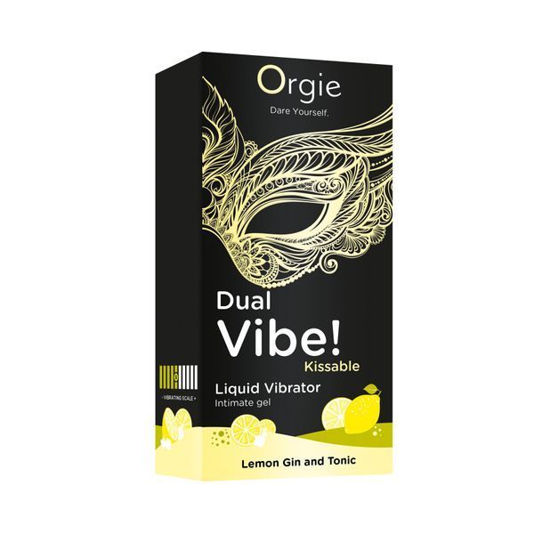 Рідкий вібратор Orgie Dual Vibe! Lemon Gin And Tonic (15 мл) SX1490 фото