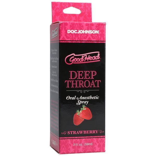 Спрей для глибокого мінету Doc Johnson GoodHead DeepThroat Spray Sweet Strawberry (59 мл) SO2801 фото