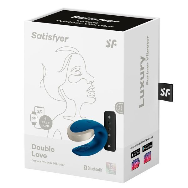 Смарт-вібратор для пар Satisfyer Double Love Blue SO4929 фото