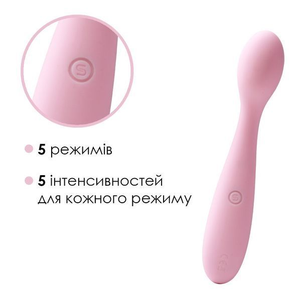 Стимулятор клітора та точки G Svakom Keri Pale Pink SO4832 фото