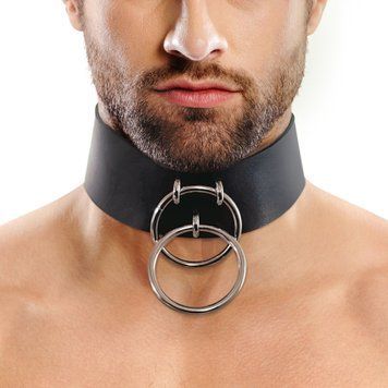 Чоловічий чокер із натуральної шкіри Art of Sex Zane Collar SO9980 фото