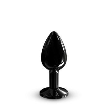 Металева анальна пробка Dorcel Diamond Plug Black (S) SO7808 фото