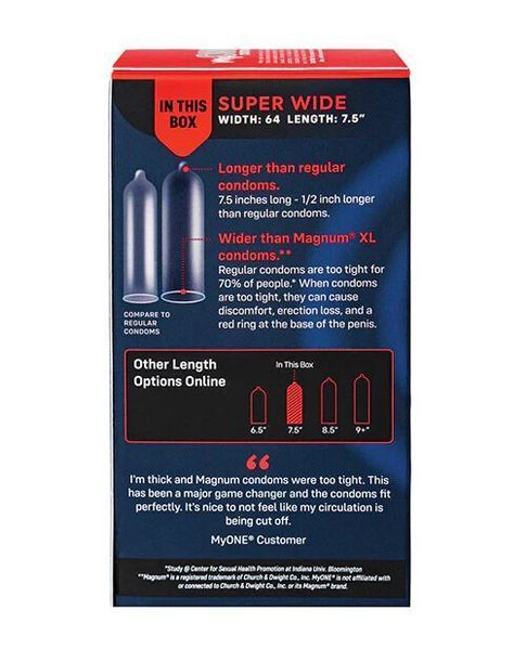Презервативи MyONE Super Wide (10 шт) SX1254 фото